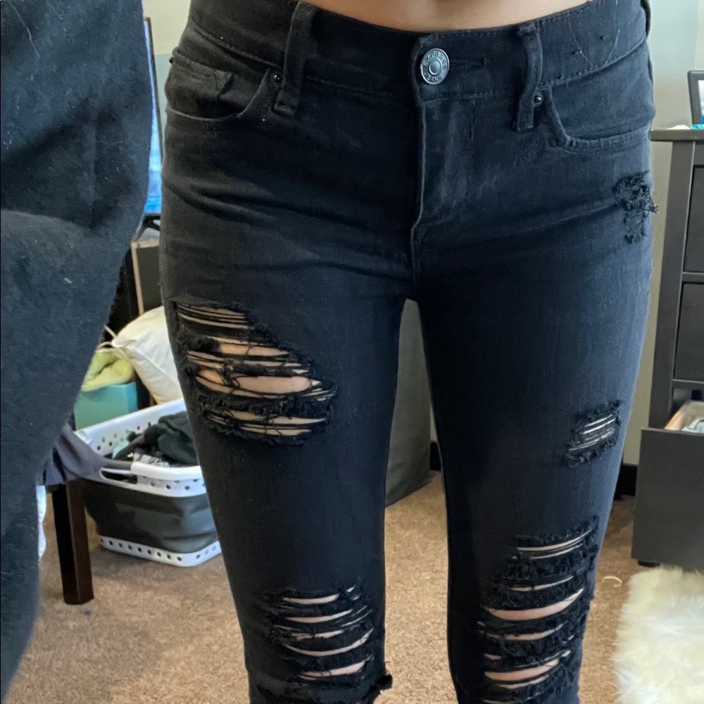 Black skinny jeans